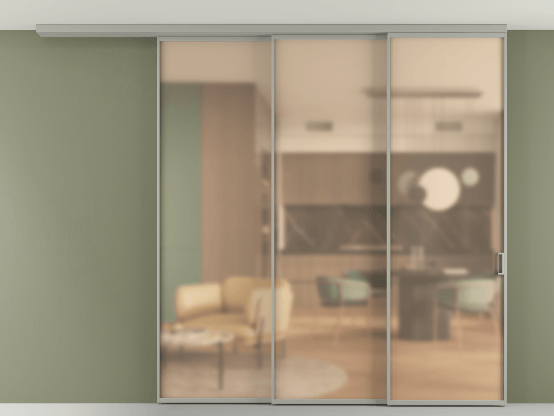 Алюминевая перегородка АЛПР 040.01_АНСР_САТ ОРАНЖ_new. Цвет Алюминий нейтральный серый. Материал Алюминий в эмали. Коллекция Перегородка Formato вдоль стены на потолок 3 створки с синхронным механизмом. Фото. Алюминевая перегородка АЛПР 040.01_АНСР_САТ ОРАНЖ_new. Цвет Алюминий нейтральный серый. Материал Алюминий в эмали. Коллекция Перегородка Formato вдоль стены на потолок 3 створки с синхронным механизмом. Картинка.