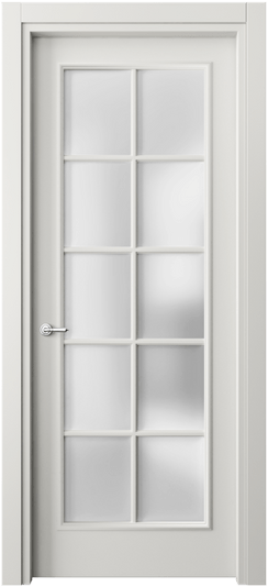 Дверь межкомнатная 8102 МСР САТ. Цвет Матовый серый. Материал Гладкая эмаль. Коллекция Париж. Картинка.