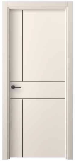 Дверь межкомнатная 4209 ПЭКБ. Цвет ПЭТ кремово-белый. Материал ПЭТ. Коллекция Фридом. Картинка.