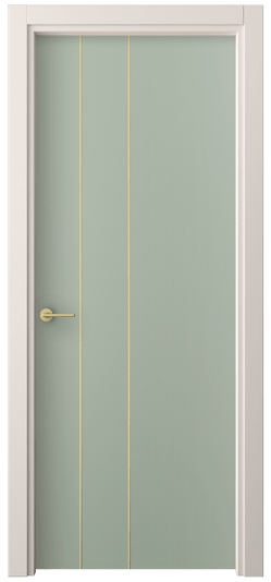 Дверь межкомнатная 4203 ПЭСО. Цвет ПЭТ светло-оливковый. Материал ПЭТ. Коллекция Фридом. Картинка.