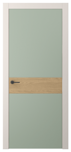Дверь межкомнатная АКП 4221 ПЭСО. Цвет ПЭТ светло-оливковый. Материал ПЭТ. Коллекция Фридом. Картинка.