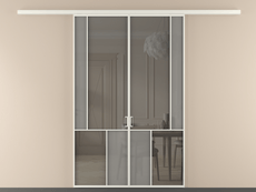 Перегородка Мозаик вдоль стены 2 створки